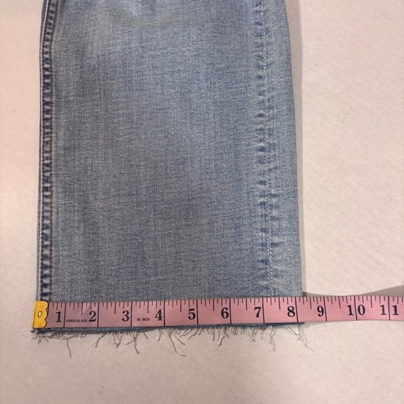 Driftwood Royce Straight Leg Jeans 30X27 Light to Mid Wash Raw Hem - Picture 11 of 11